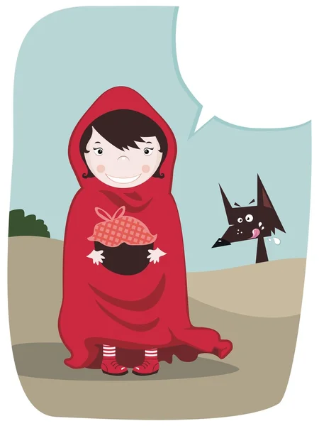 Red Riding Hood — Stock Vector