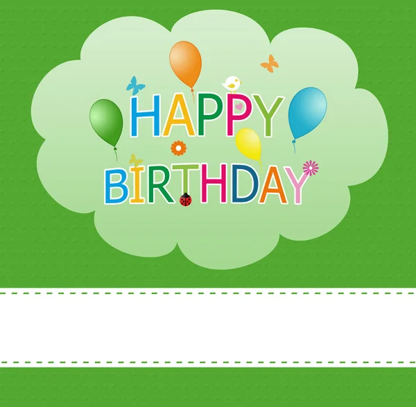 Cartão feliz de aniversário — Fotografia de Stock