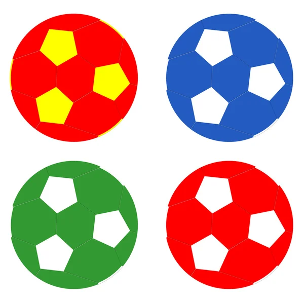 Воздушные шары футбола — стоковое фото