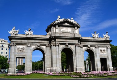 Puerta de alcala de madrid, İspanya