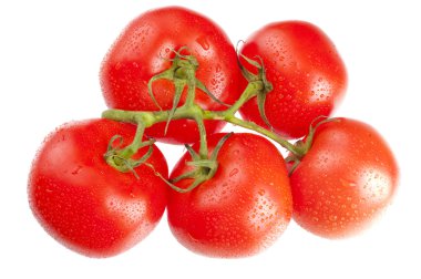 Tomato's on white clipart