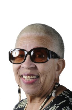 Elderly African American Woman clipart