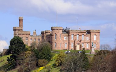 Castle at Inverness in Scotland clipart