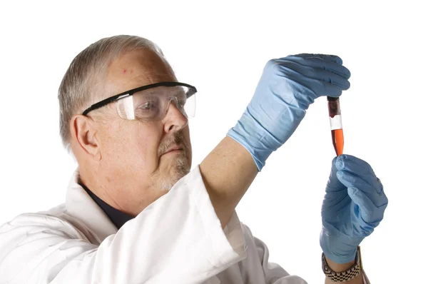 Doctor looking at plasma — Stock Photo, Image