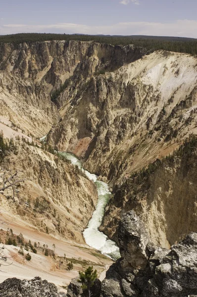 Grand canyon do parque Yellowstone — Fotografia de Stock