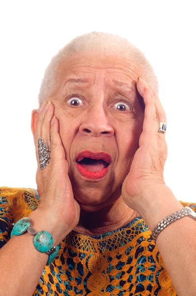 Yaşlı Afrikalı-Amerikalı kadın — Stok fotoğraf