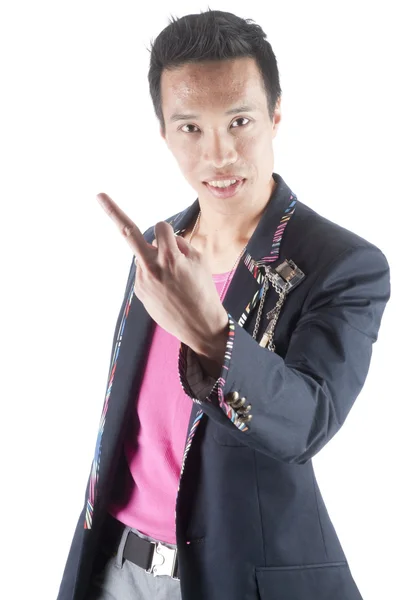 Bem vestido asiático homem — Fotografia de Stock