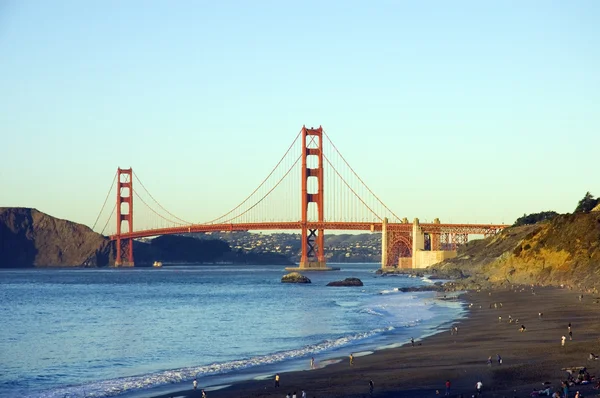 Puente Golden Gate de Baker Beach — Foto de Stock