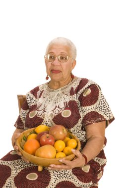 Elderly African American Woman clipart