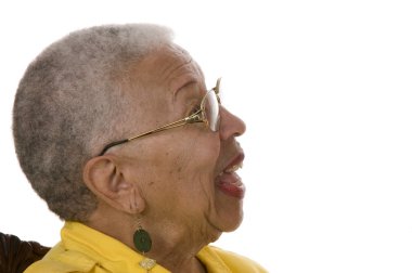 Elderly African American Woman clipart