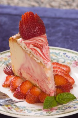 Çilekli cheesecake