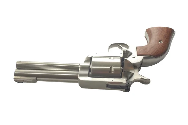 Stainless steel revolver — Stock Photo, Image