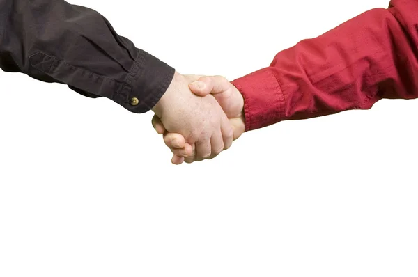 Apretón de manos entre dos hombres — Foto de Stock