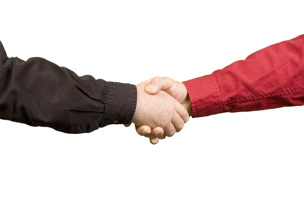 Handshake between two men — Stock Photo, Image