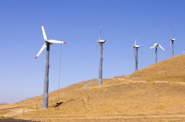 风力发电机农场 — 图库照片