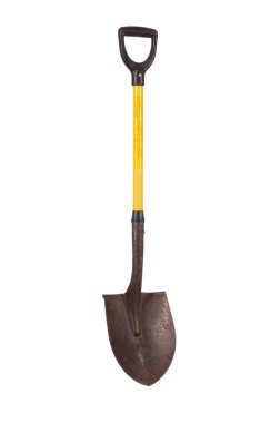 Shovel on wite clipart