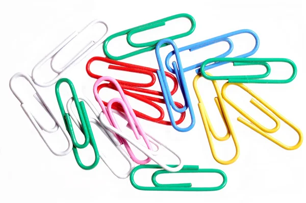 stock image Colorful Paper clips isolated