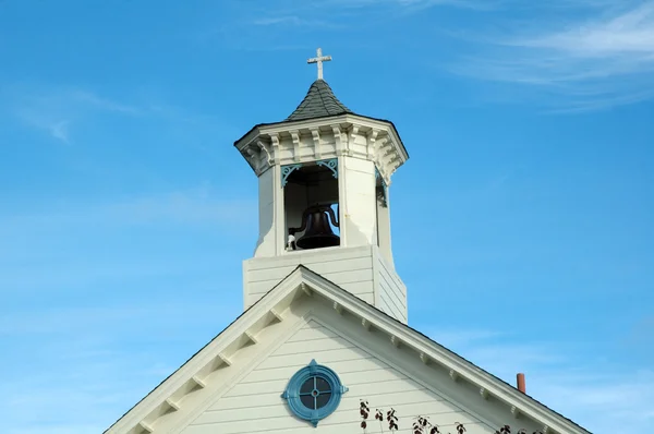 Church in small town — Stock Photo, Image