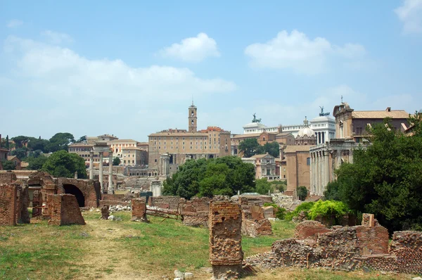 Rom - il foro romano, romerska forumet — Stockfoto