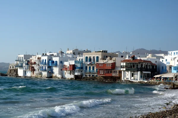 Pequeña Venecia en la isla griega de Mykonos —  Fotos de Stock