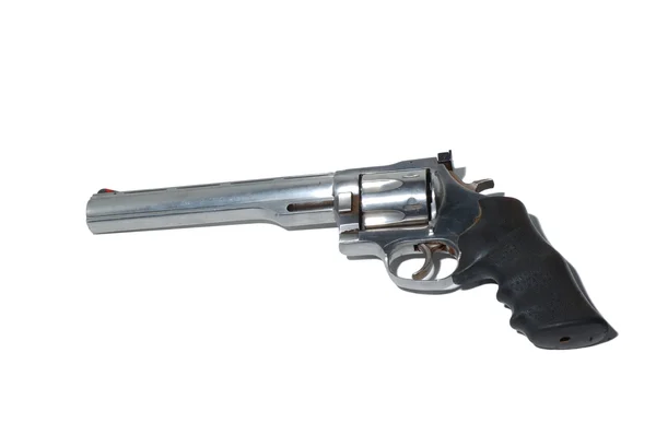41 magnum stainless steel revolver — Stock Photo, Image