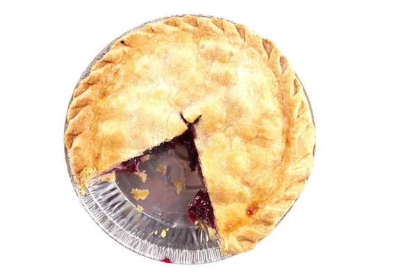 Slice of pie missing — Stock Photo, Image