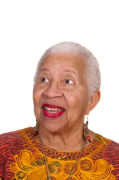 Close-up de idosos Africano mulher americana — Fotografia de Stock