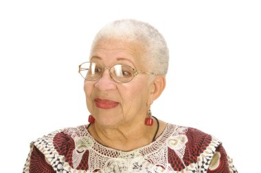 yaşlı Afrikalı-Amerikalı kadın
