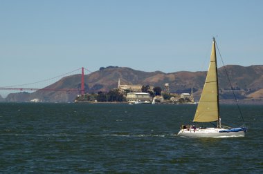 Sailing on the Bay clipart