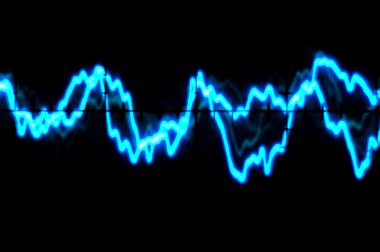 Oscilloscope trace to music clipart