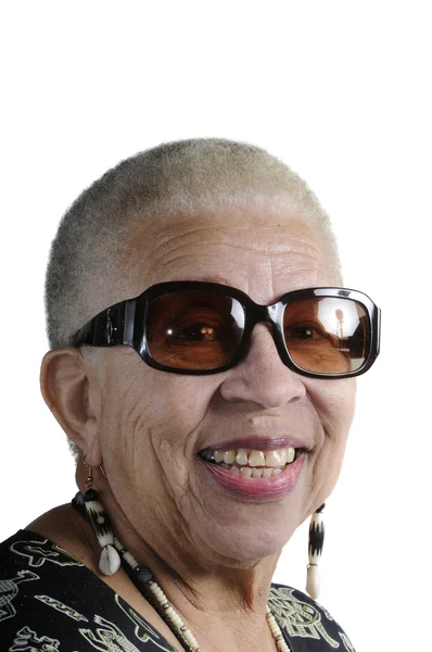 Idős afroamerikai nő — Stock Fotó