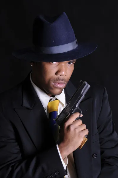 Afrika Amerika gangster — Stok fotoğraf