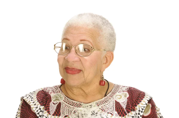 노인 아프리카계 미국인 여자 — 스톡 사진