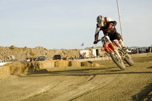Dirt bike racer — Stockfoto