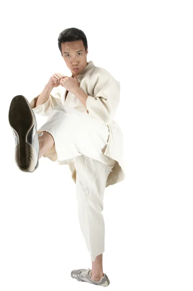 Asian karate man — Stock Photo, Image