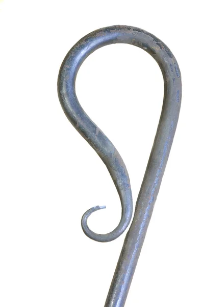 Кованый железный крючок — стоковое фото