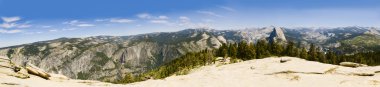 Panorama of Yosemite clipart