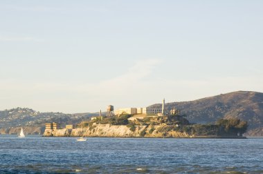 Alcatraz Adası'nda günbatımı