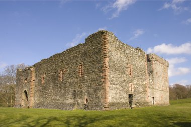 Castle ruins at Skipness in Kintyre, Scotland clipart