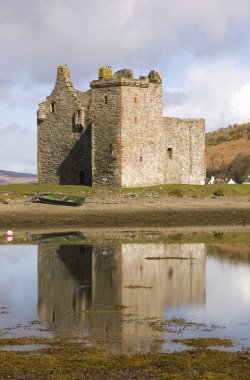 lochranza İskoçya'da şatoda