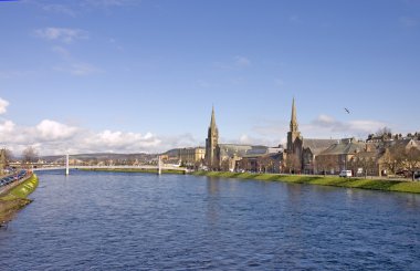 Inverness and river Ness clipart