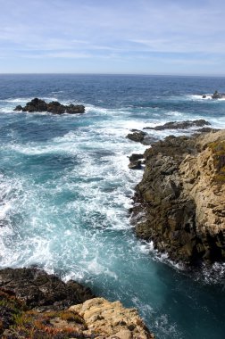 Cliffs on the California coastline clipart