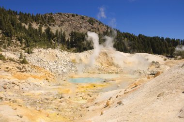 Mount lassen sulpher yaylar ve çamur banyoları