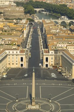 View from the top of the Vatican clipart