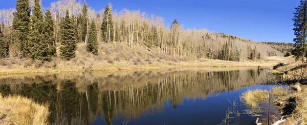 Панорама горного озера в Нью-Мексико — стоковое фото