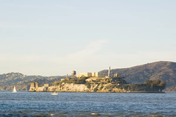 Isla de Alcatraz al atardecer — Foto de Stock