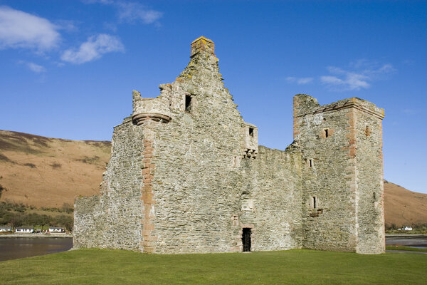 Castle at Lochranza in Scotland