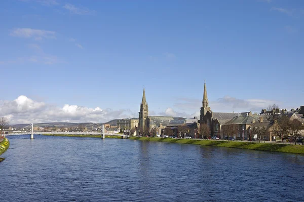 Kirker i hjertet af Inverness, Skotland - Stock-foto