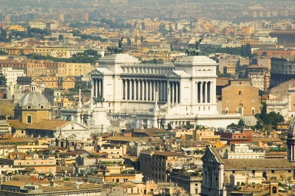 Visa hela Rom från Vatikanen till vittorio emmanuele — Stockfoto