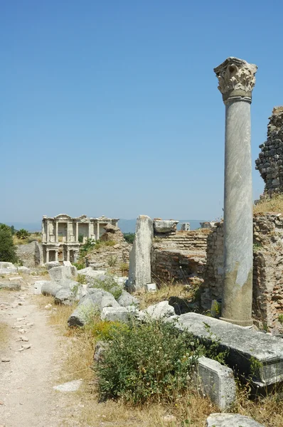 Roman ruins at Ephesus in Turkey — Stock Photo, Image